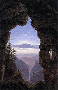 Karl friedrich schinkel The Gate in the Rocks oil painting on canvas